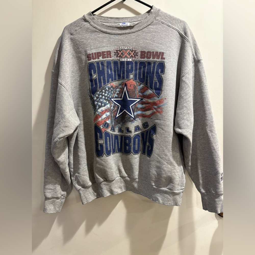 Vintage STARTER Super Bowl XXX Champions Dallas Cowboys Sweatshirt- Large
